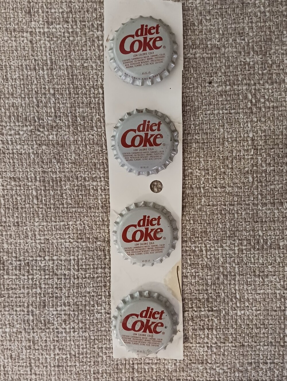Diet Coke Bottle Cap Button Covers - Vintage 90s